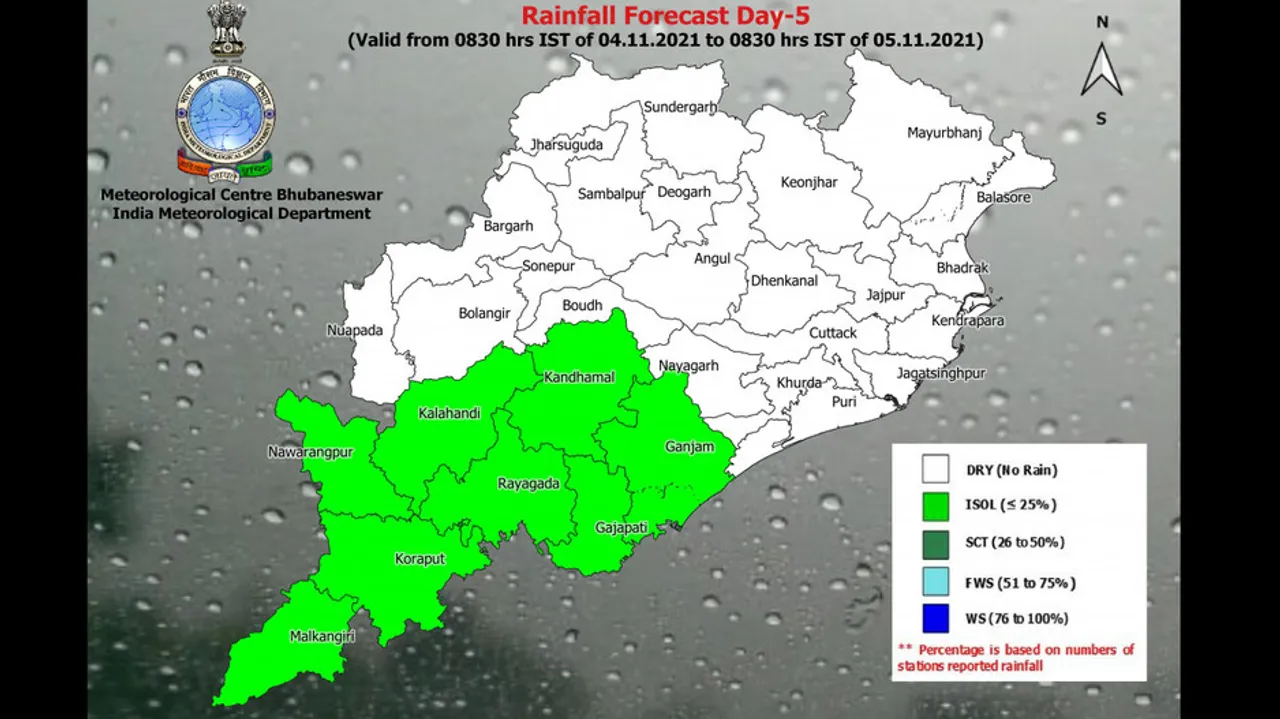  Rain, Thunderstorm Likely On Diwali In These Odisha Districts