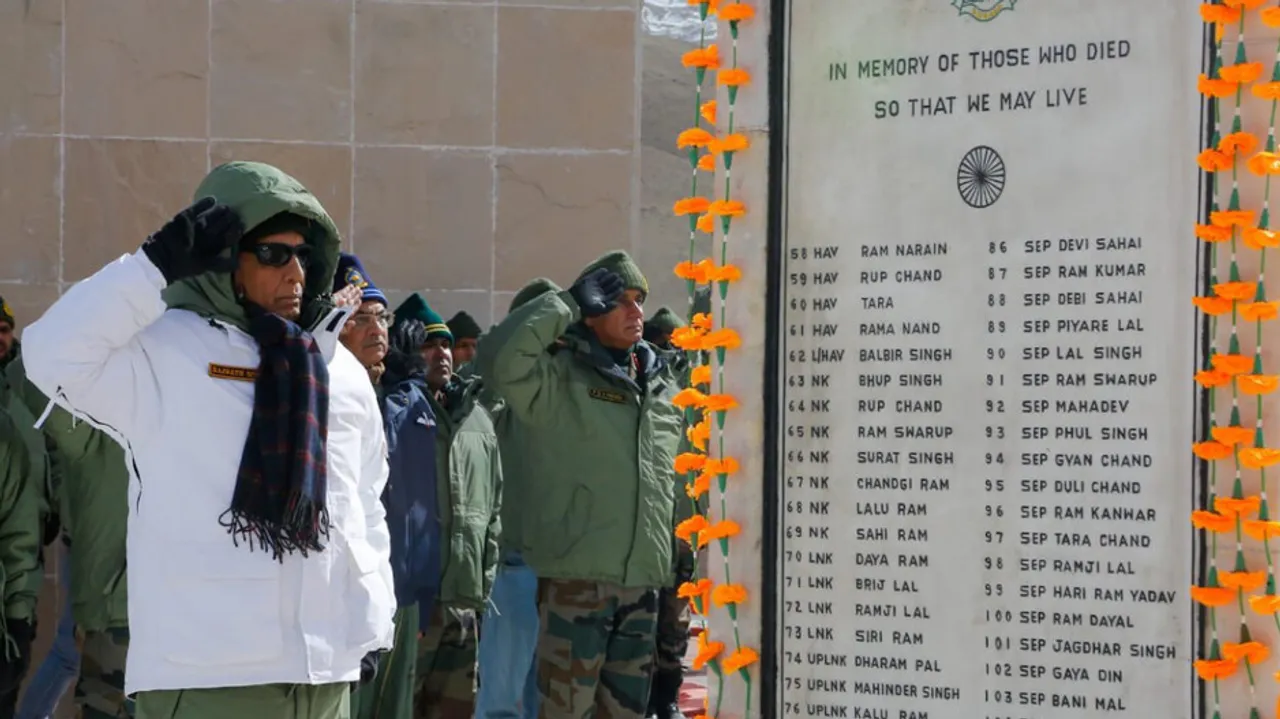 Rajnath Singh Inaugurates Revamped War Memorial In Eastern Ladakh