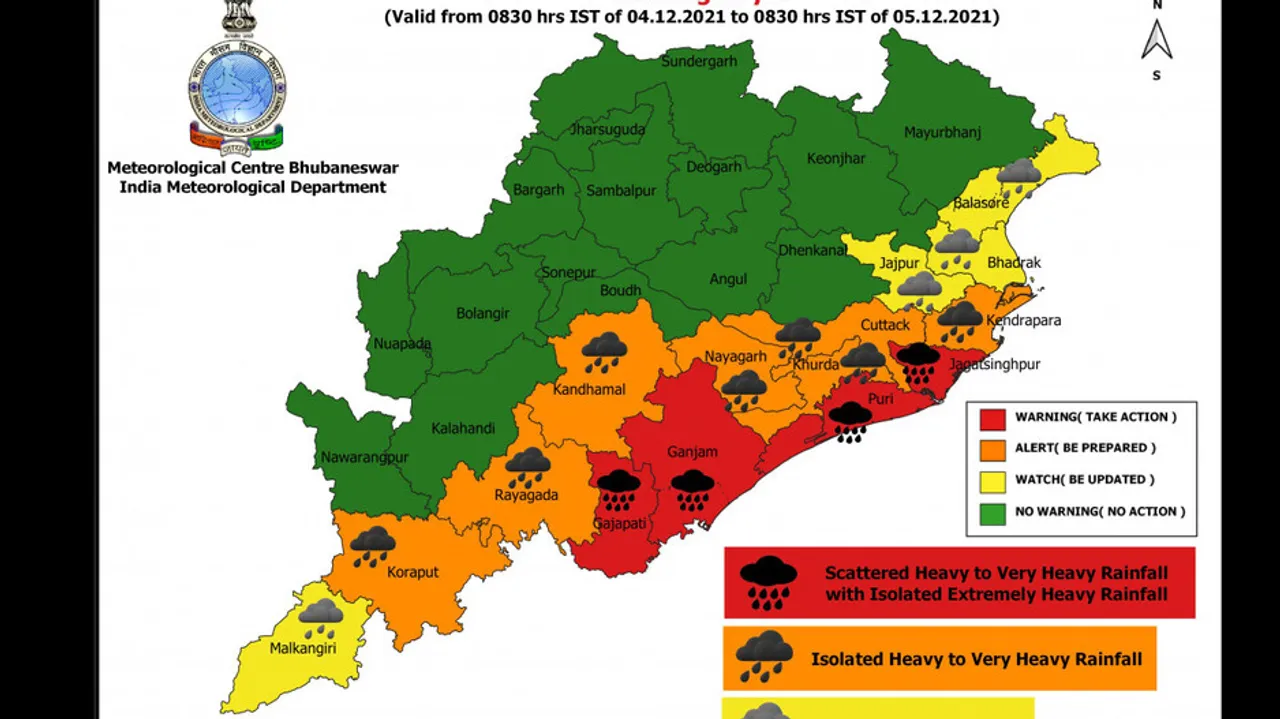 Cyclone Update: Check IMD’s Red Warning For Heavy Rainfall In Odisha 