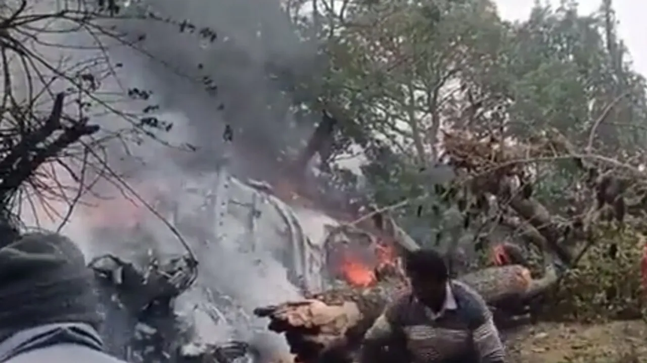 Indian Army Chopper Carrying Top Officials Crashes In Tamil Nadu