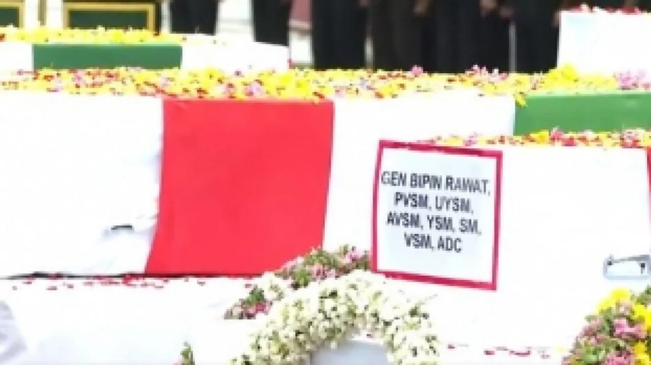 'Vande Mataram', 'Jai Hind' Chants Fill Air As Bodies Reach Sulur Airbase