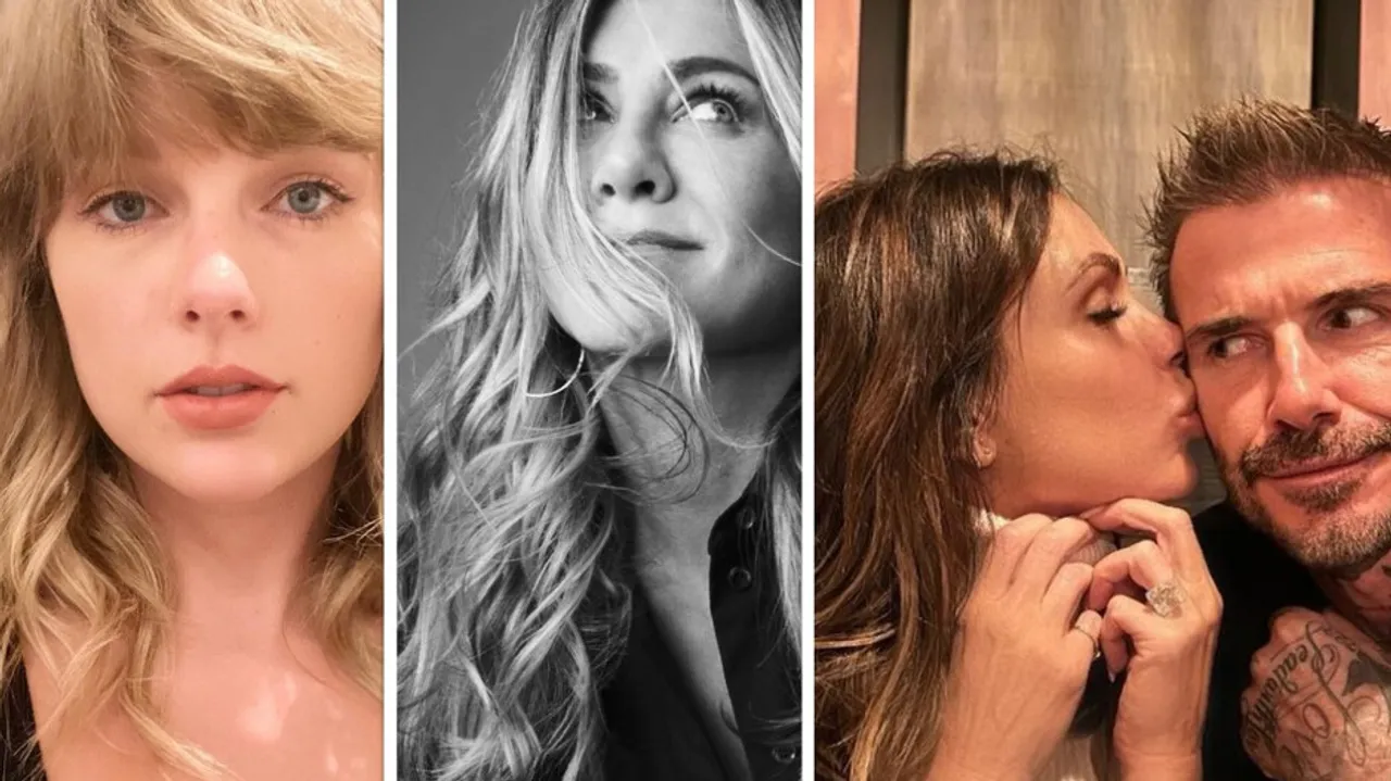 Taylor Swift, Jennifer Aniston, Victoria and David Beckham