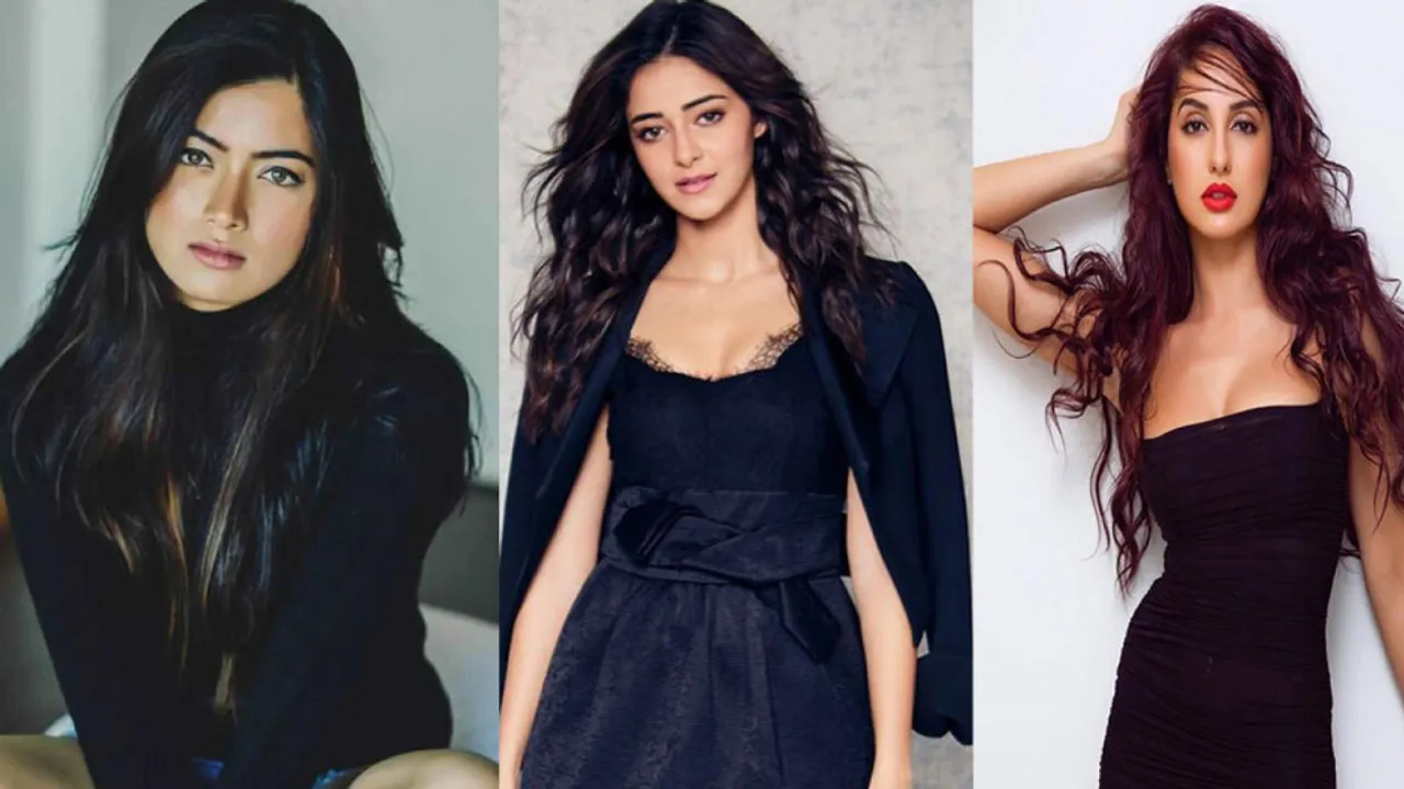 Black Beauties Rashmika Mandanna, Ananya Panday and Nora Fatehi