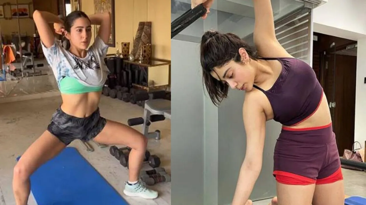 Sara Ali Khan, Janhvi Kapoor Sweat It Out Together | #Watch