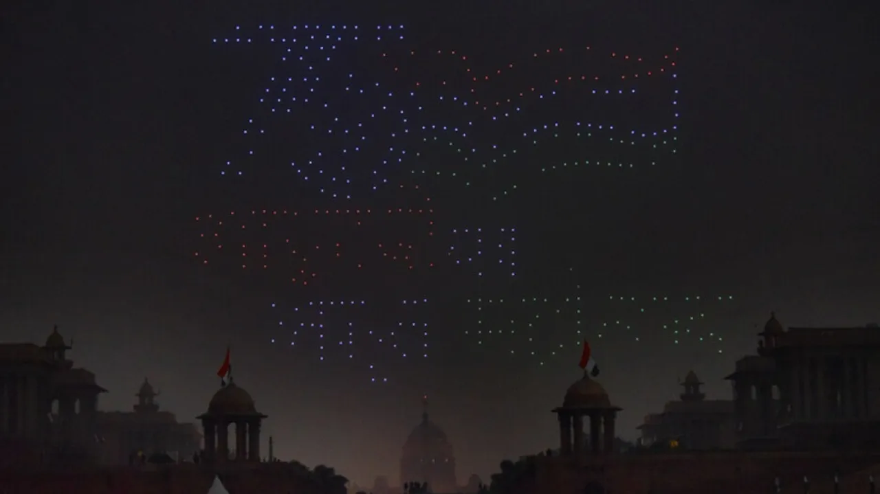 Drone Formation On Republic Day