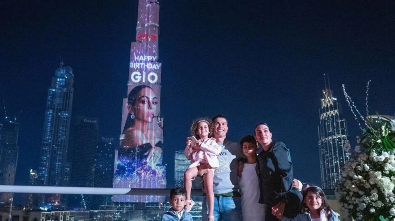 Ronaldo Lights Up Burj Khalifa