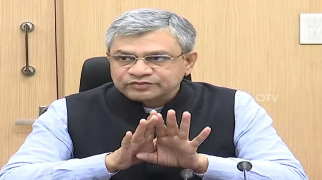Rail Minister Ashwini Vaishnaw At A Press Conference Today