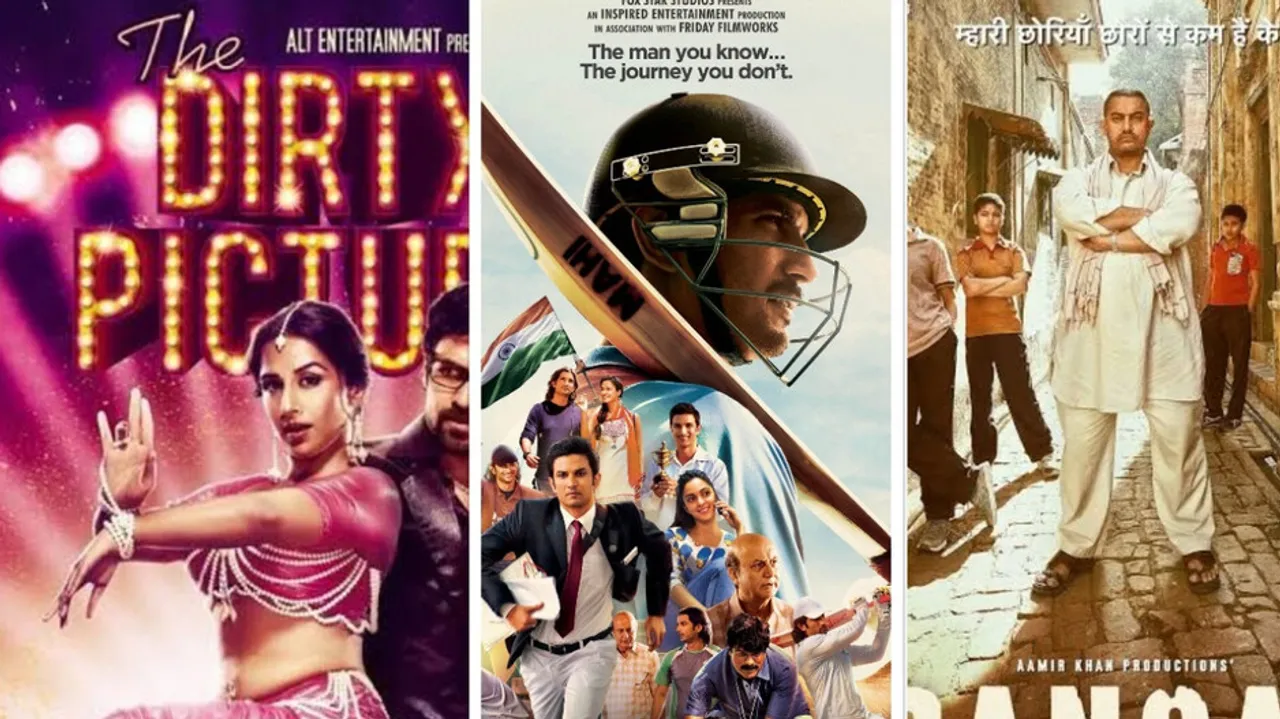 The Dirty Picture, MS Dhoni The Untold Story, Dangal 