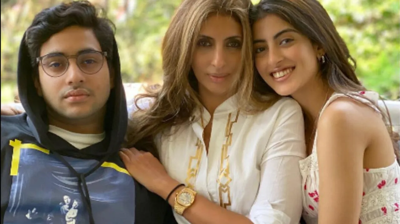 Agastya, Shweta, Navya Naveli Nanda