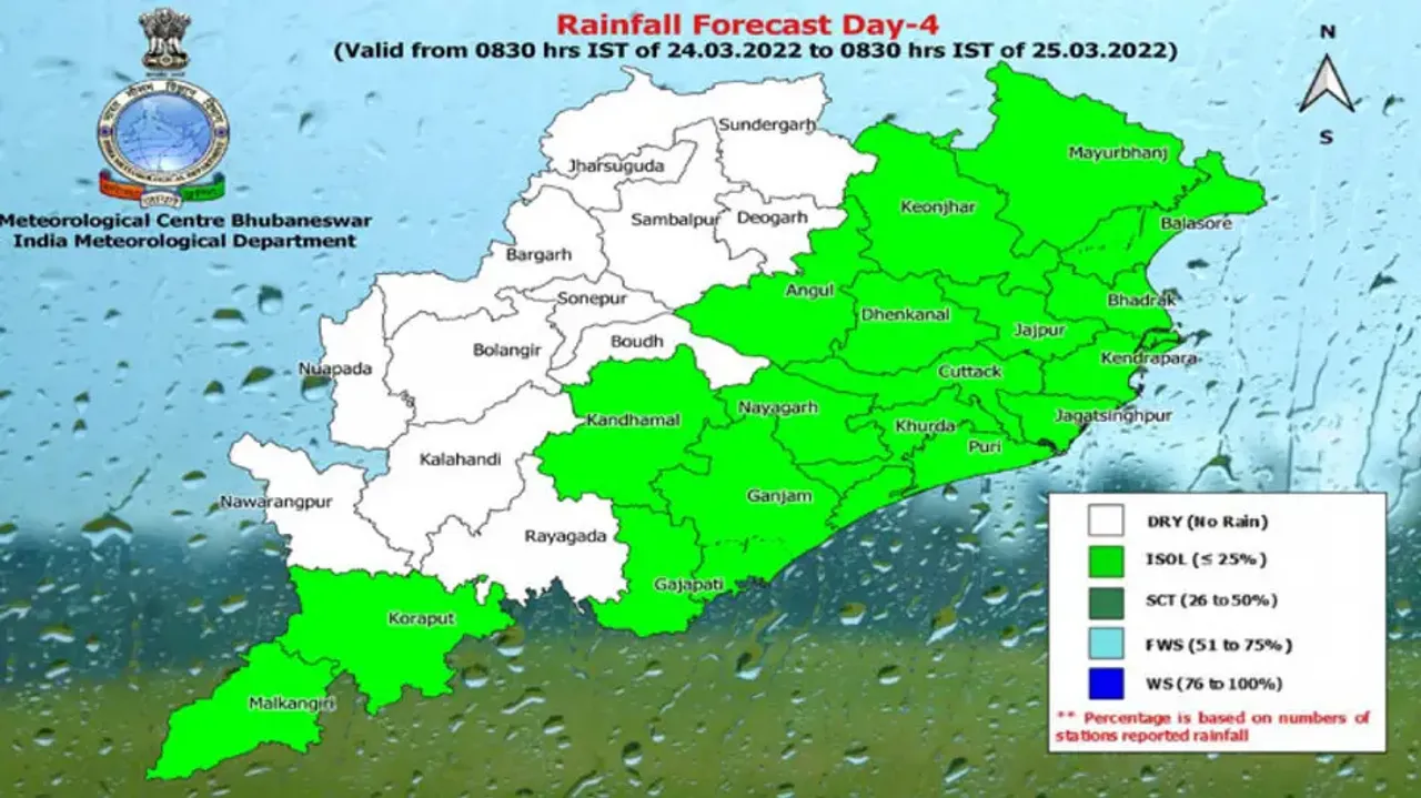 Rain & Thunderstorm Predicted For Many Odisha Districts, Heat Wave Condition Continues