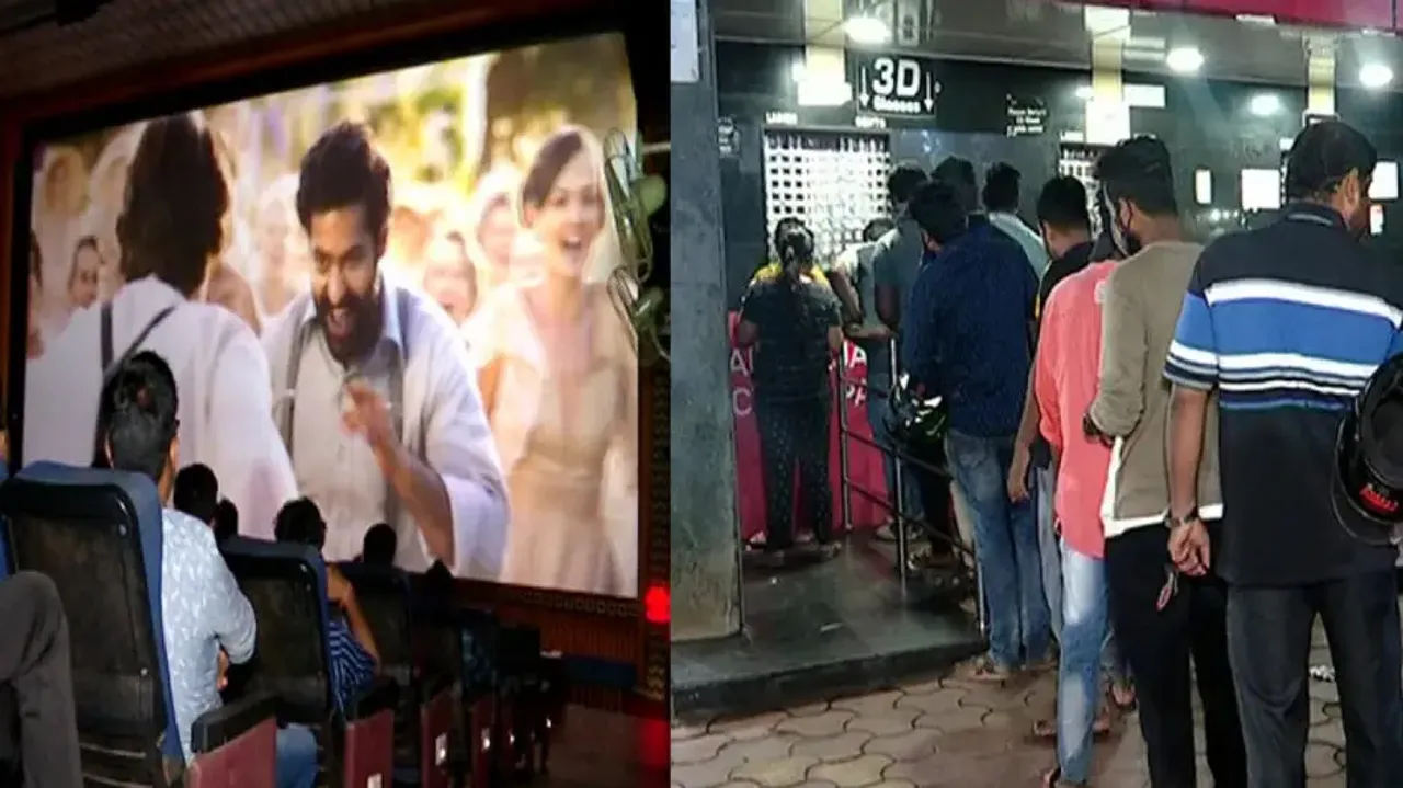 RRR Craze In Bhubaneswar; Fans Queue Up Before Theatres Before Sunrise