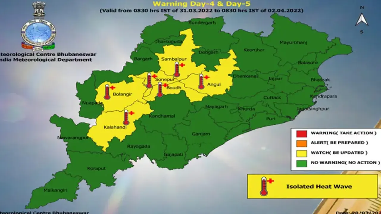 Heat Wave Alert For Odisha: IMD Issues Yellow Warning For Several Districts