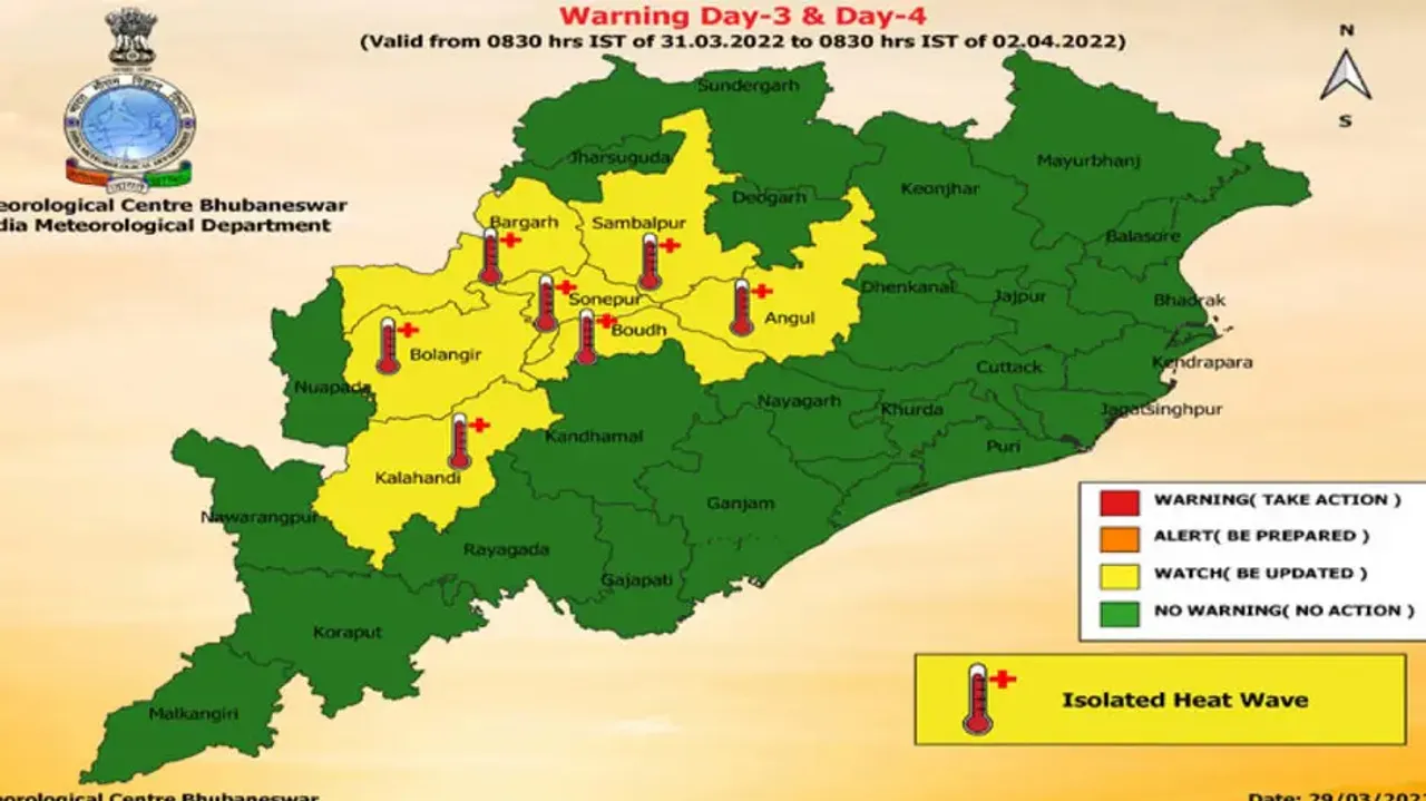 IMD Issues Heat Wave Alert For Odisha; Check District Wise Warning Till April 2