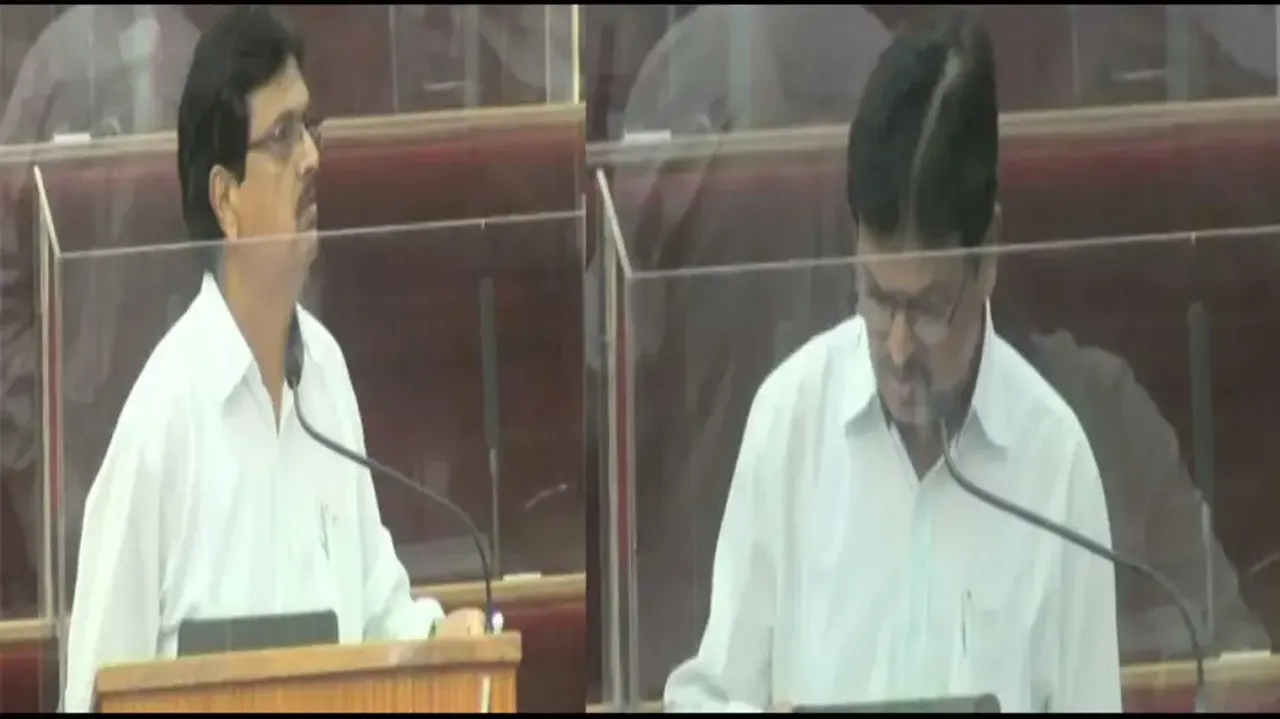 FM Pujari Presenting Budget In Odisha Assembly