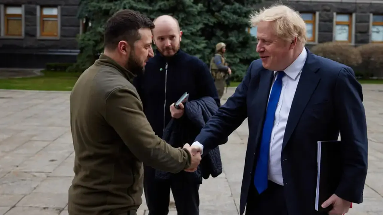 Boris Johnson Visits Ukraine To Pledge UK's Unwavering Support