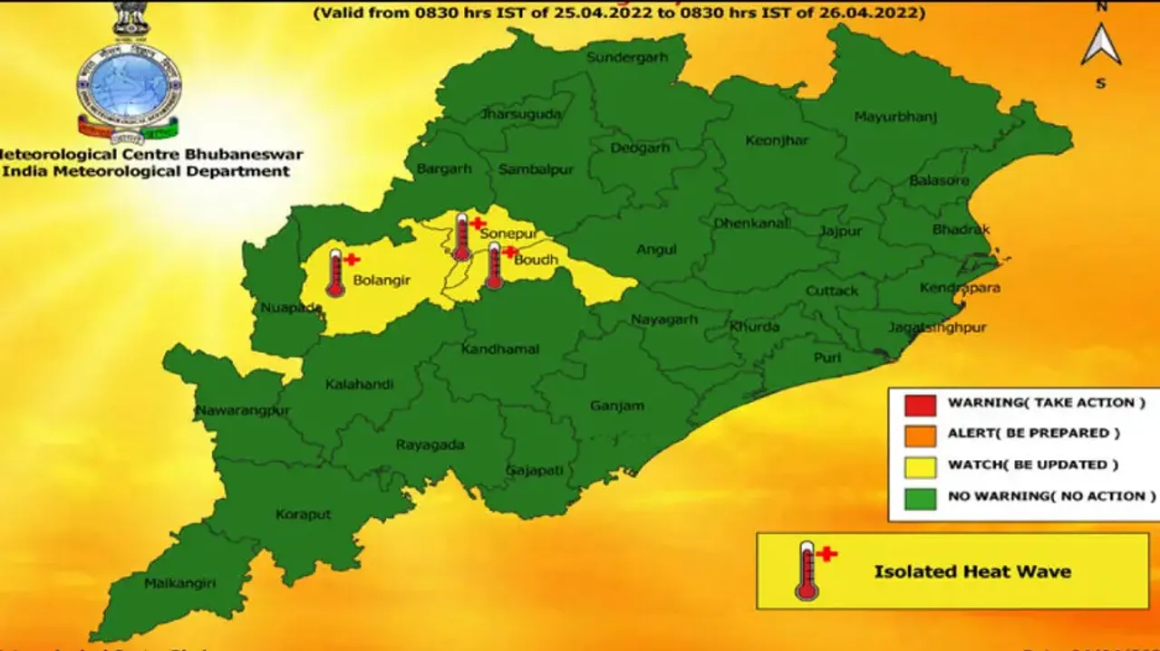 Heatwave alert for Odisha
