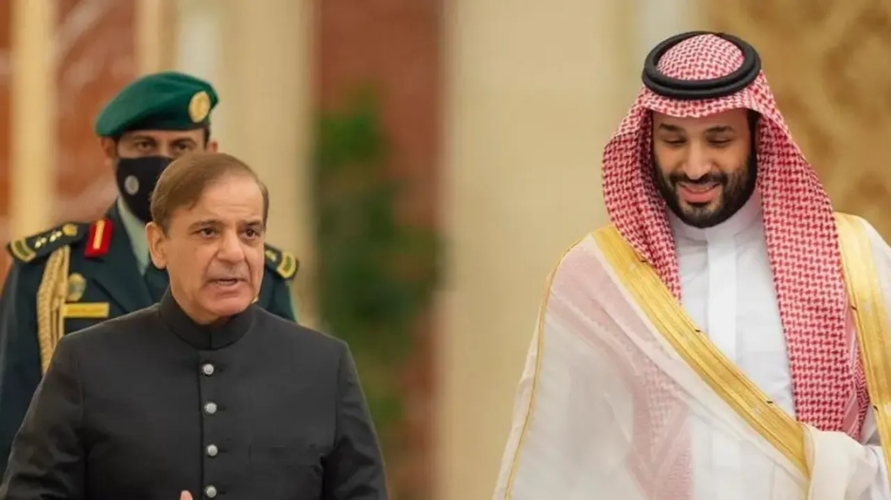 Pakistan PM Shehbaz Sharif and Saudi Crown Prince Mohammad bin Salman