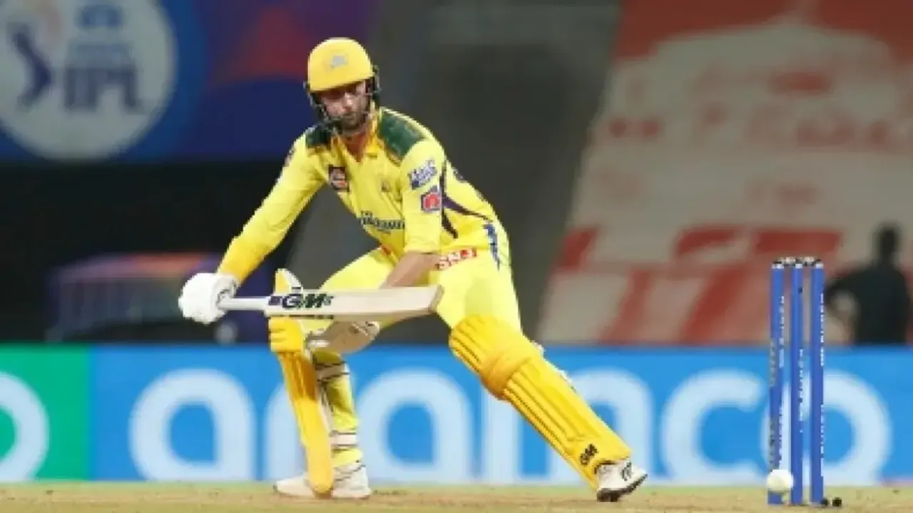 IPL 2022: Conway's fifty propels Chennai to 208/6 against Delhi