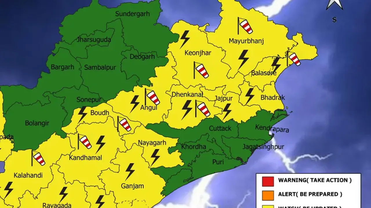 Nor'wester alert: Yellow warning sounded for several Odisha districts till May 19