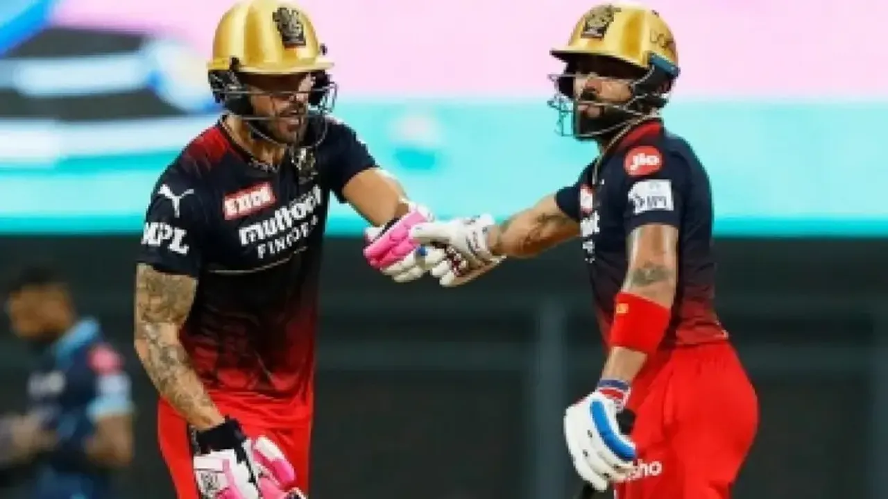 IPL 2022: Faf du Plessis pleased with Virat Kohli's return to form