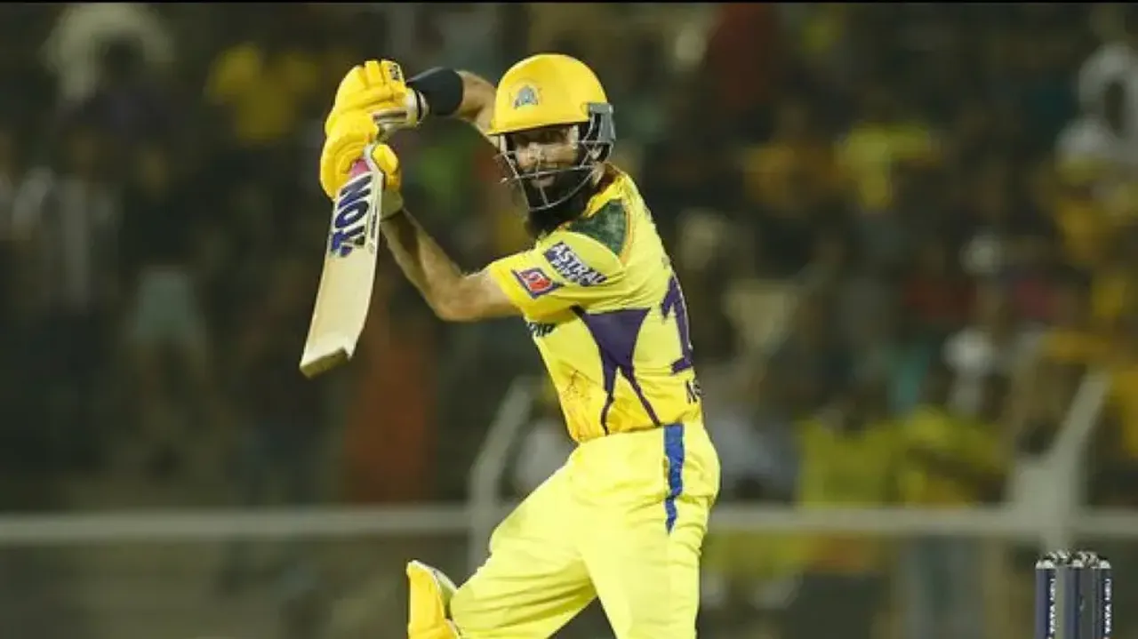 IPL 2022: Chennai end with sub-par 150/6 despite Moeen Ali's 93 against Rajasthan Royals