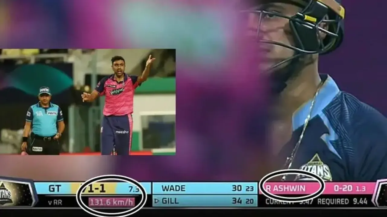 Ashwin’s delivery clocks 131kmph! 