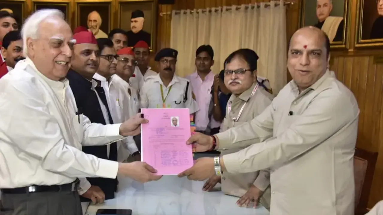 Kapil Sibal files RS nomination as Independent backed by SP