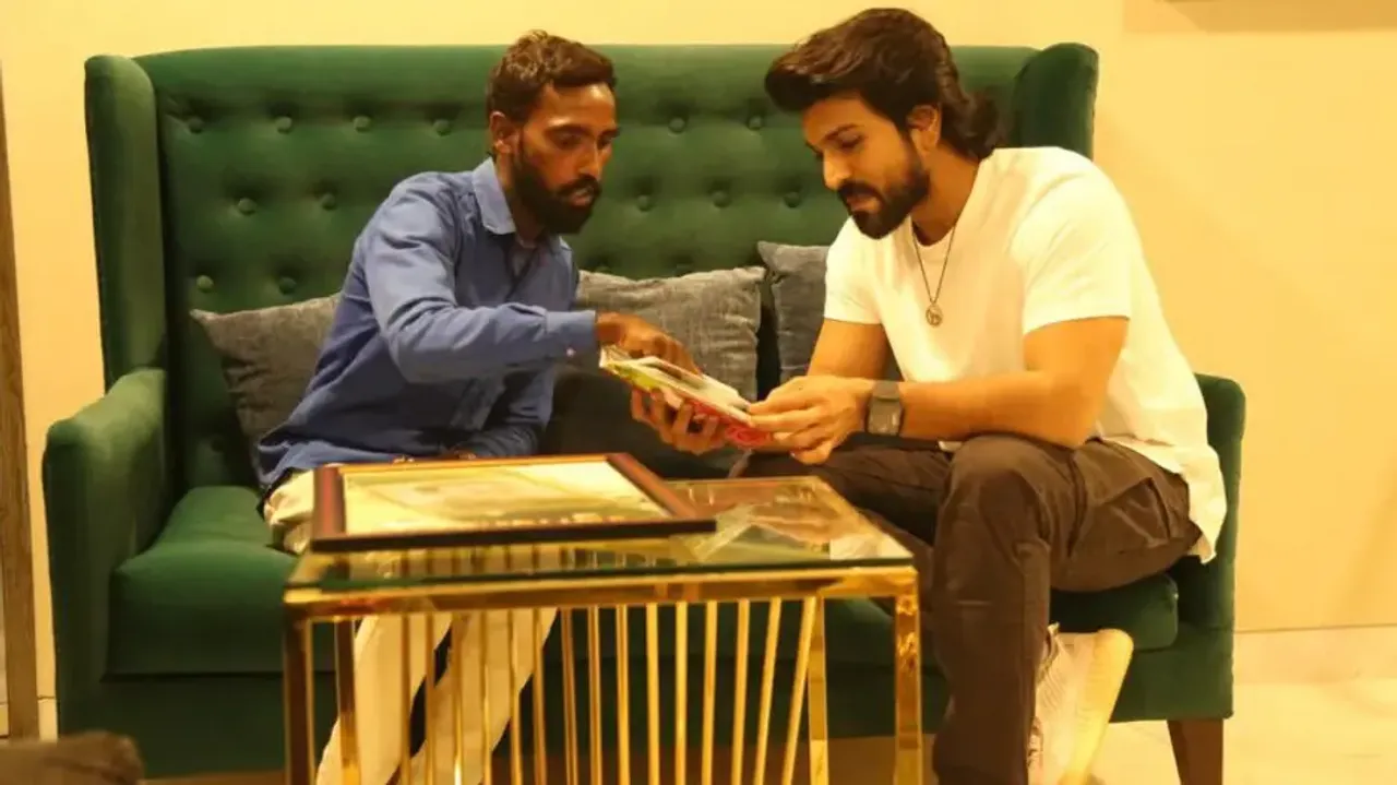 Fan walks 264 km to meet Ram Charan, shares paddy field portrait