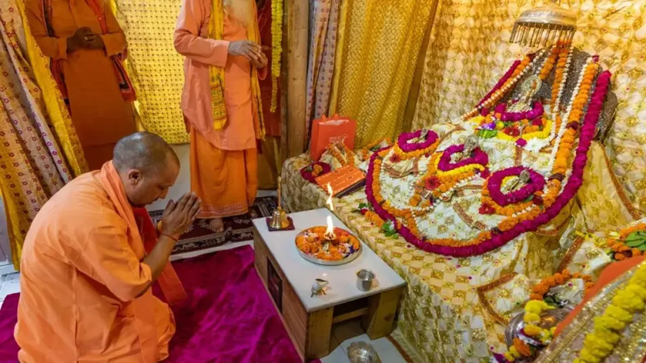 Yogi to lay foundation stone of Ram temple's 'Garbh Griha' in Ayodhya