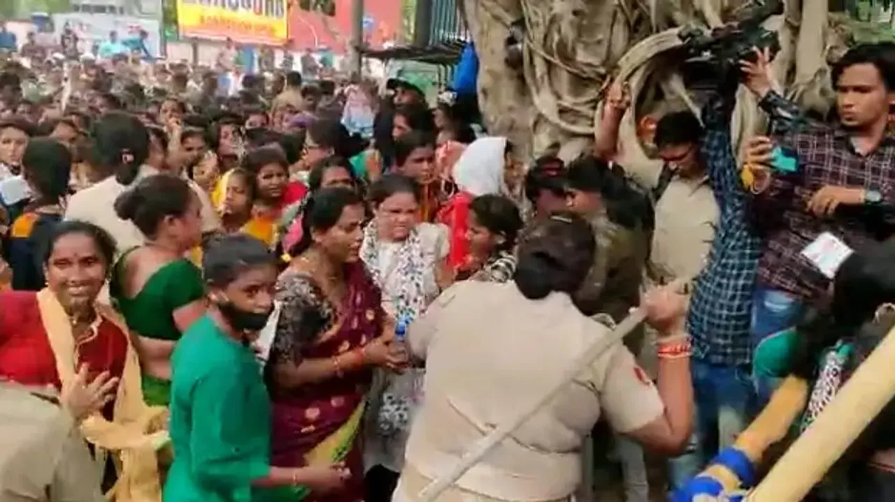 Stampede, lathi charge at ticket counters for Barabati T20I