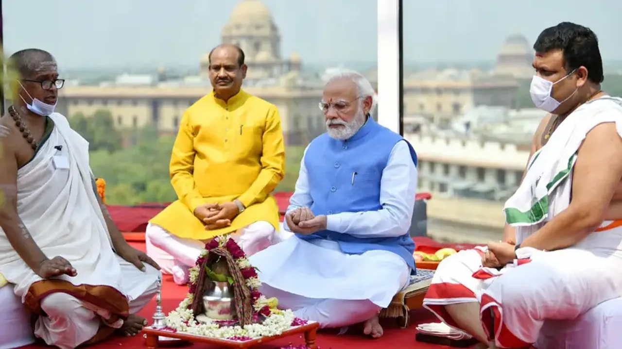 PM Modi unveils national emblem on new Parliament building