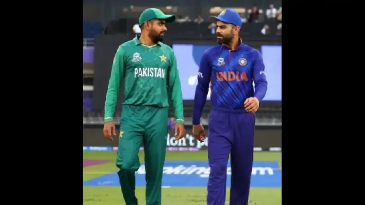 Pakistan skipper Babar Azam with Kohli