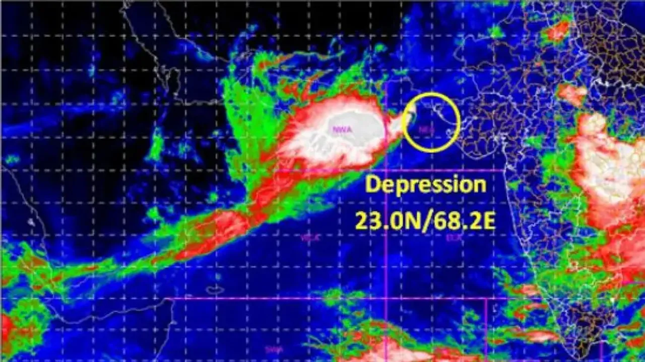 Depression over Northeast Arabian Sea 