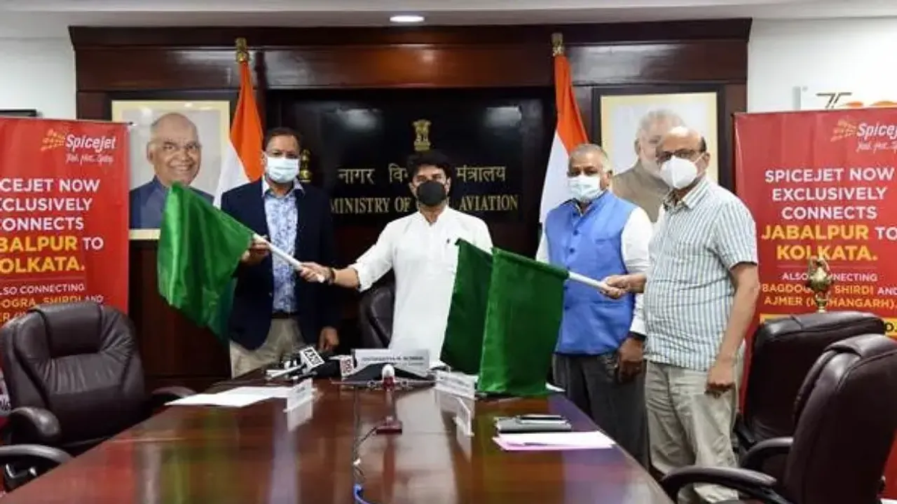 Scindia inaugurates direct flight between Jabalpur, Kolkata
