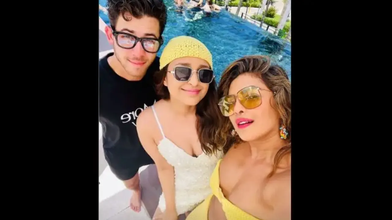 Parineeti with PC and Nick