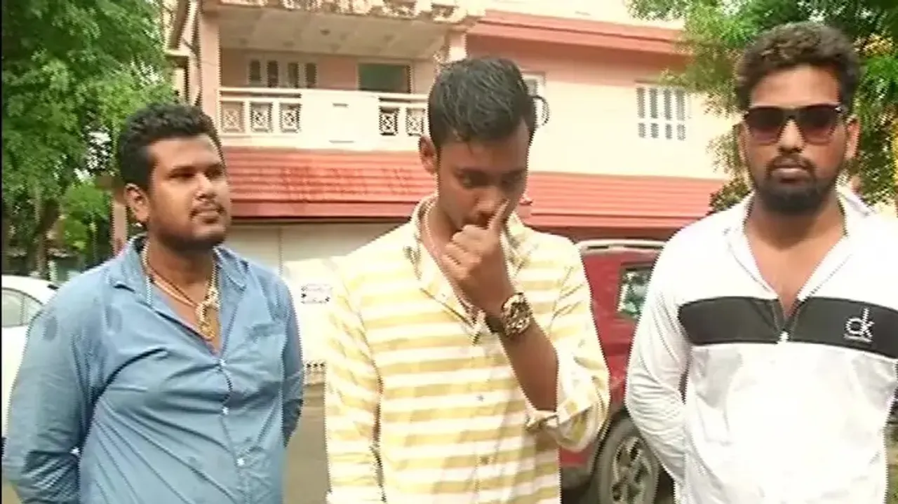 Fans of Babushaan outside his house