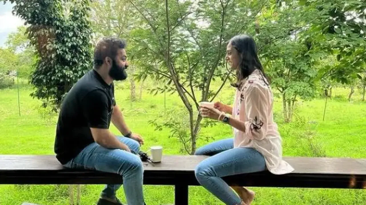 NTR with his wife
