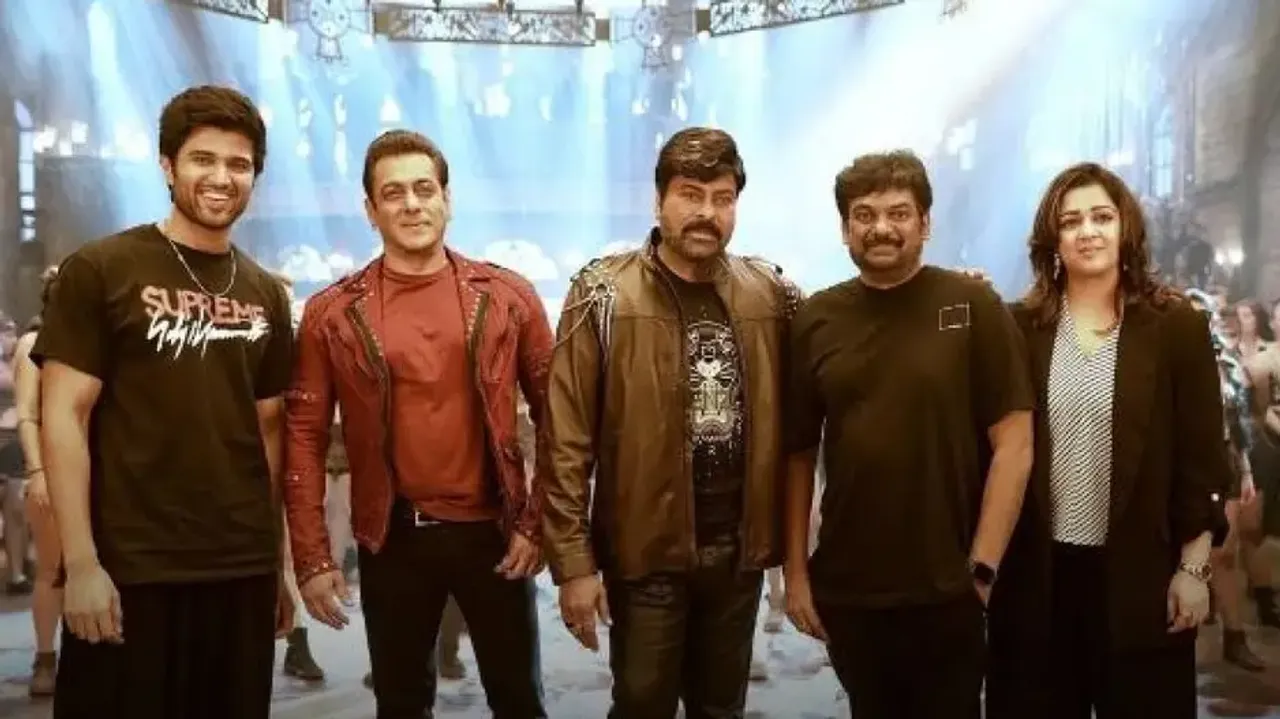 Liger team with Salman and Chiranjeevi