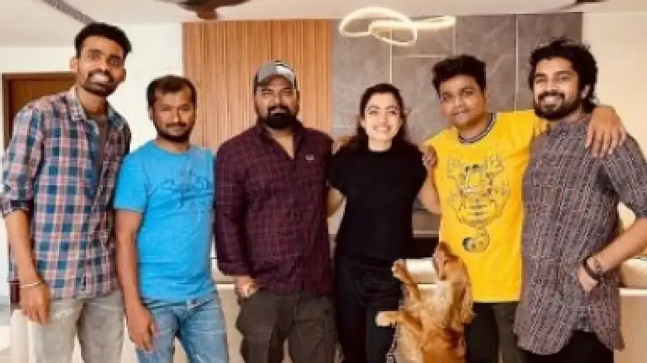 Rashmika with her friends