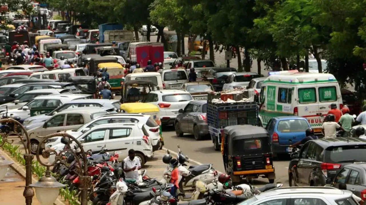 Traffic congestion in capital city Bhubaneswar 