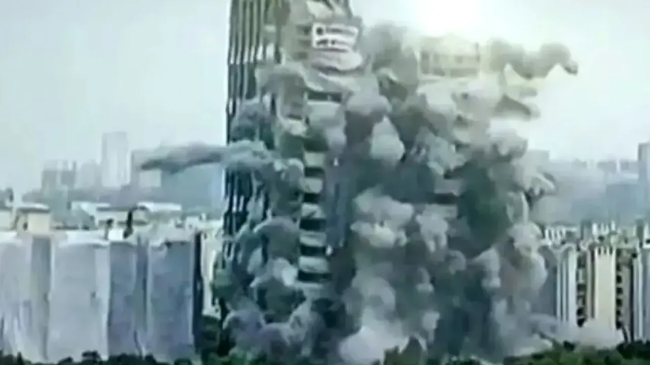 Noida twin towers demolition: All you need to know about technique used to pull down skyscrapers 