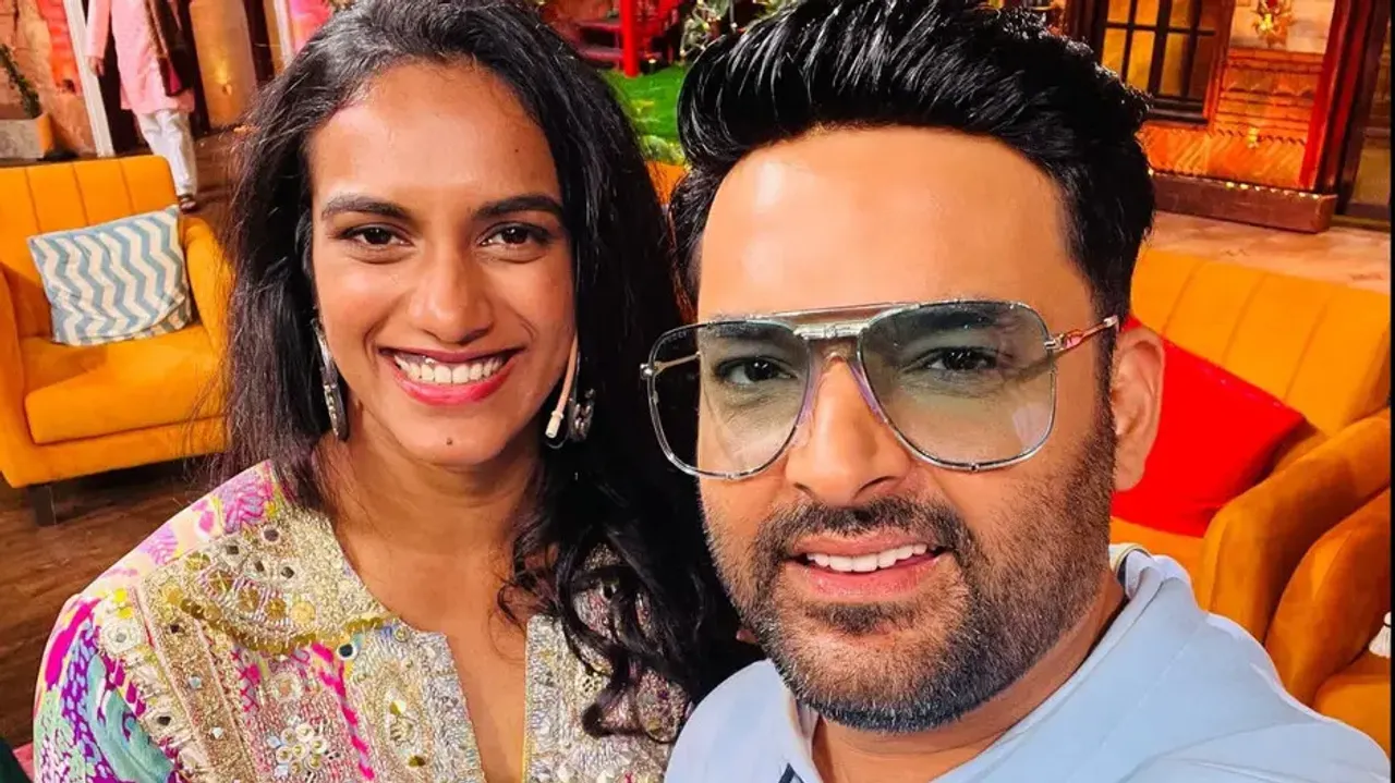 Kapil Sharma with PV Sindhu