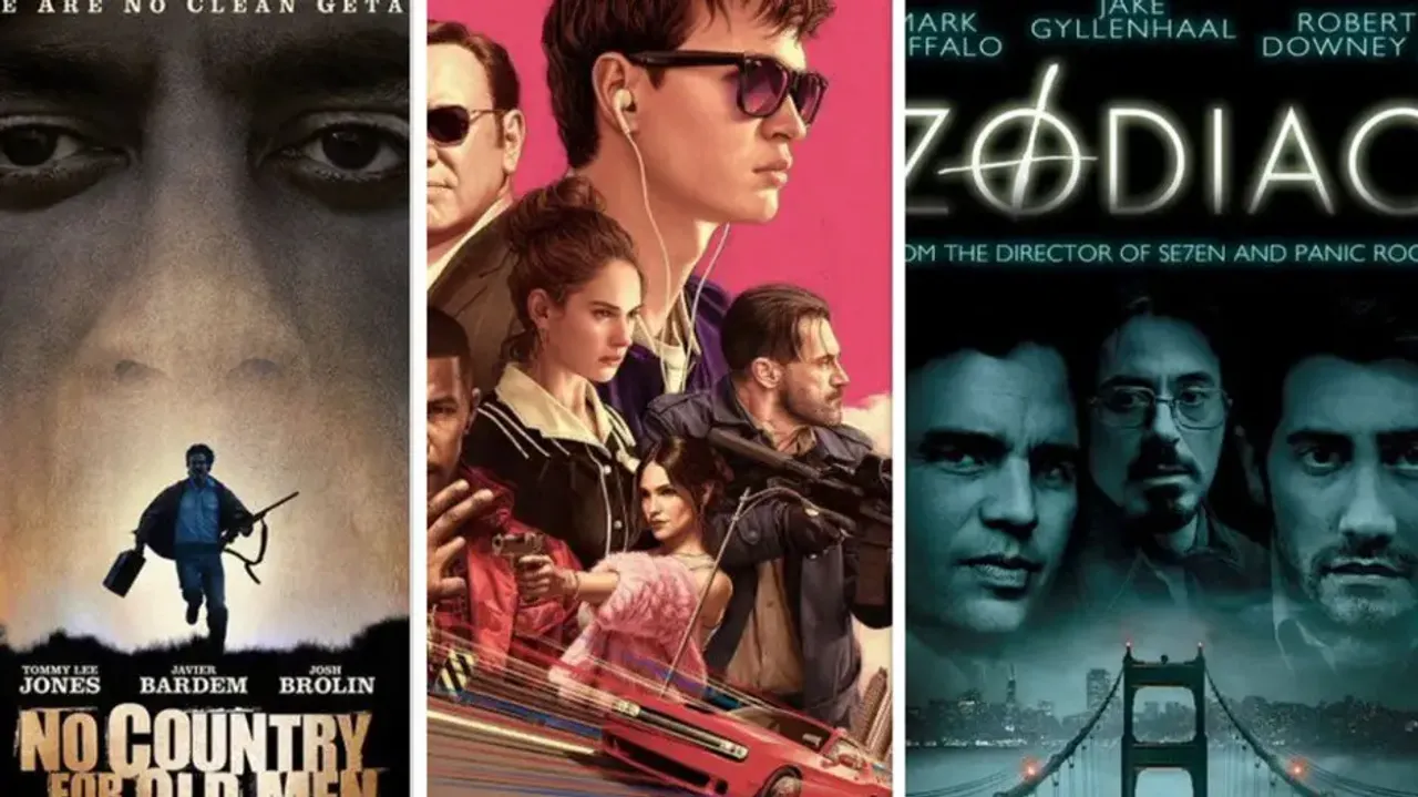 No Country for Old Men, Baby Driver, Zodiac