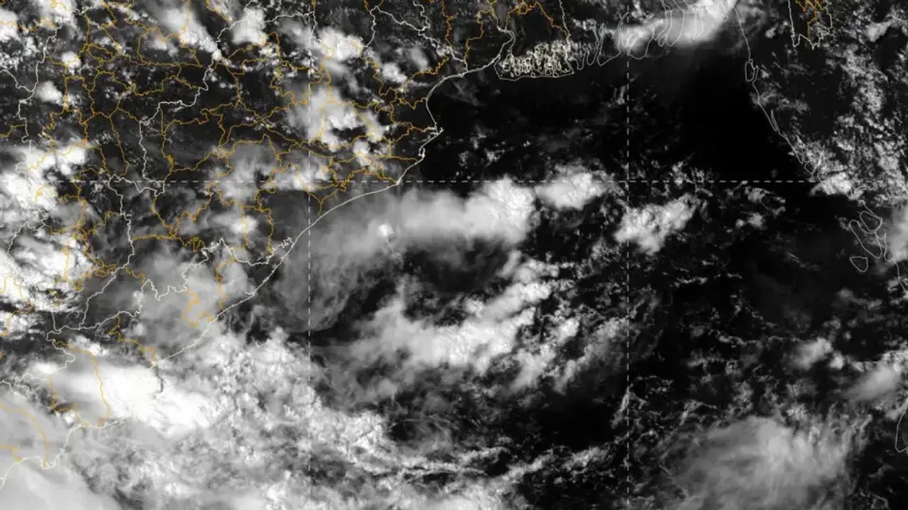 Satellite Image Of Weather Over Odisha