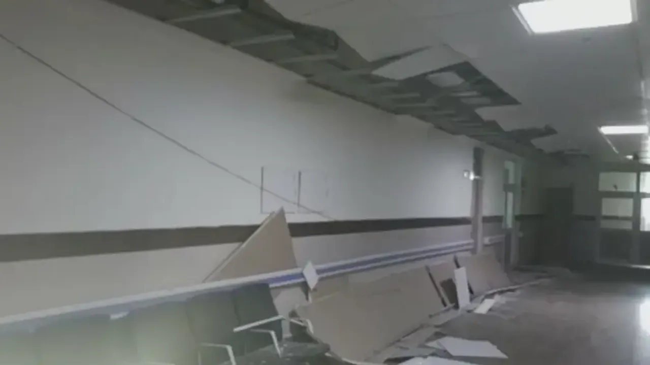 Ceiling slabs collapse in MKCG hospital 
