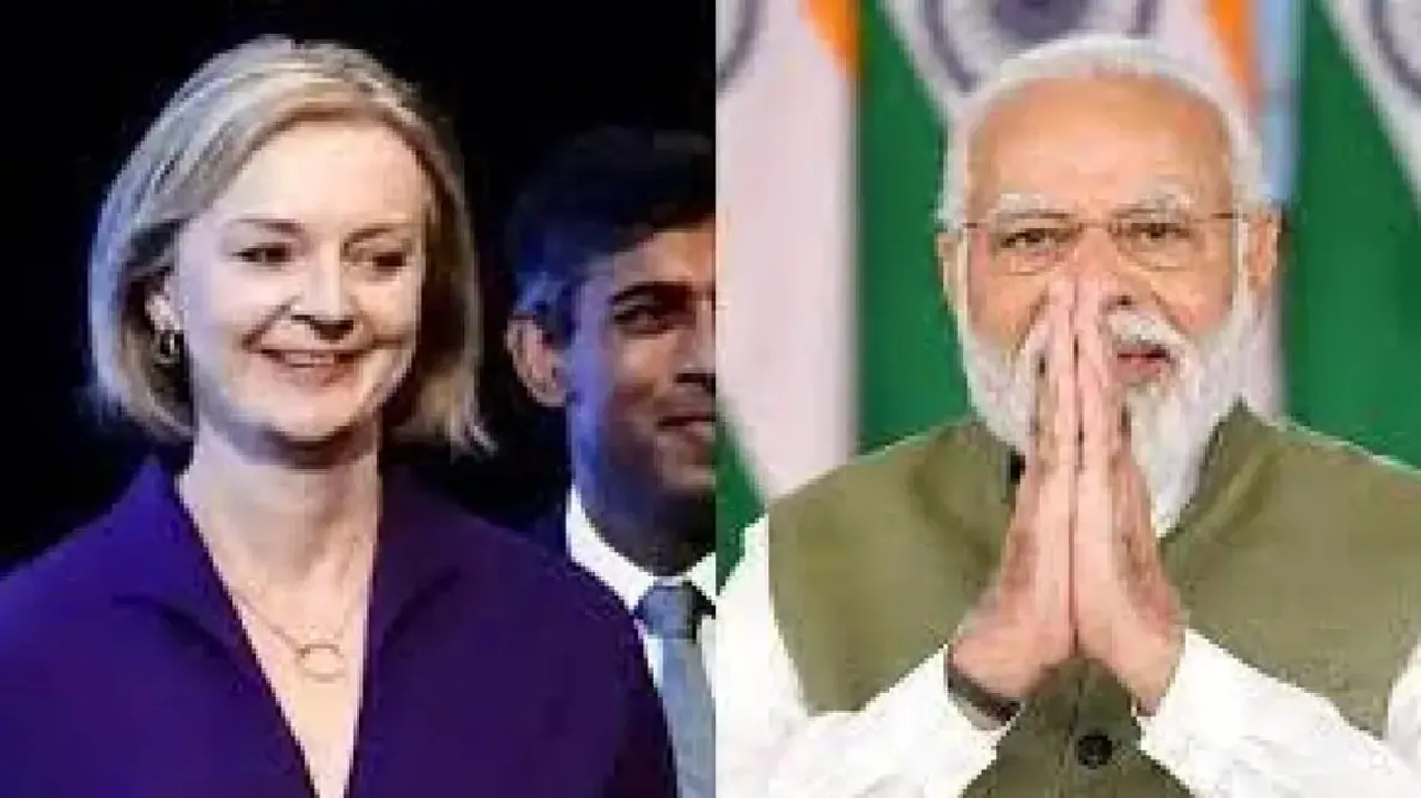 PM Modi and Liz Truss