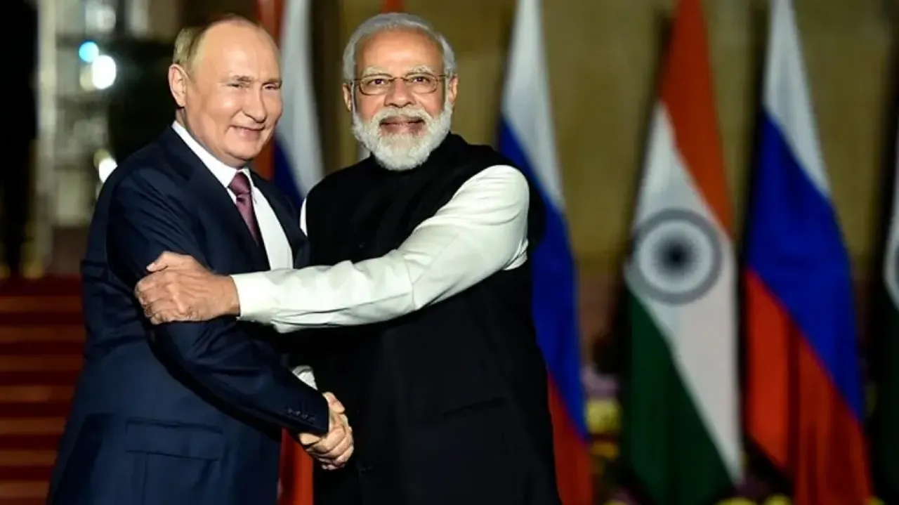 PM Modi and Vladimir Putin 