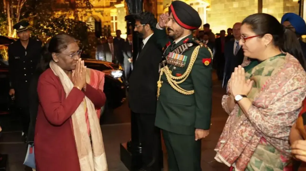President Draupadi Murmu arrives in London 