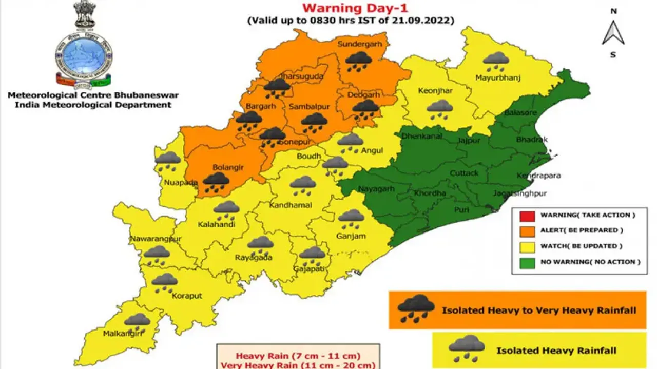 Orange Warning For Heavy Rainfall