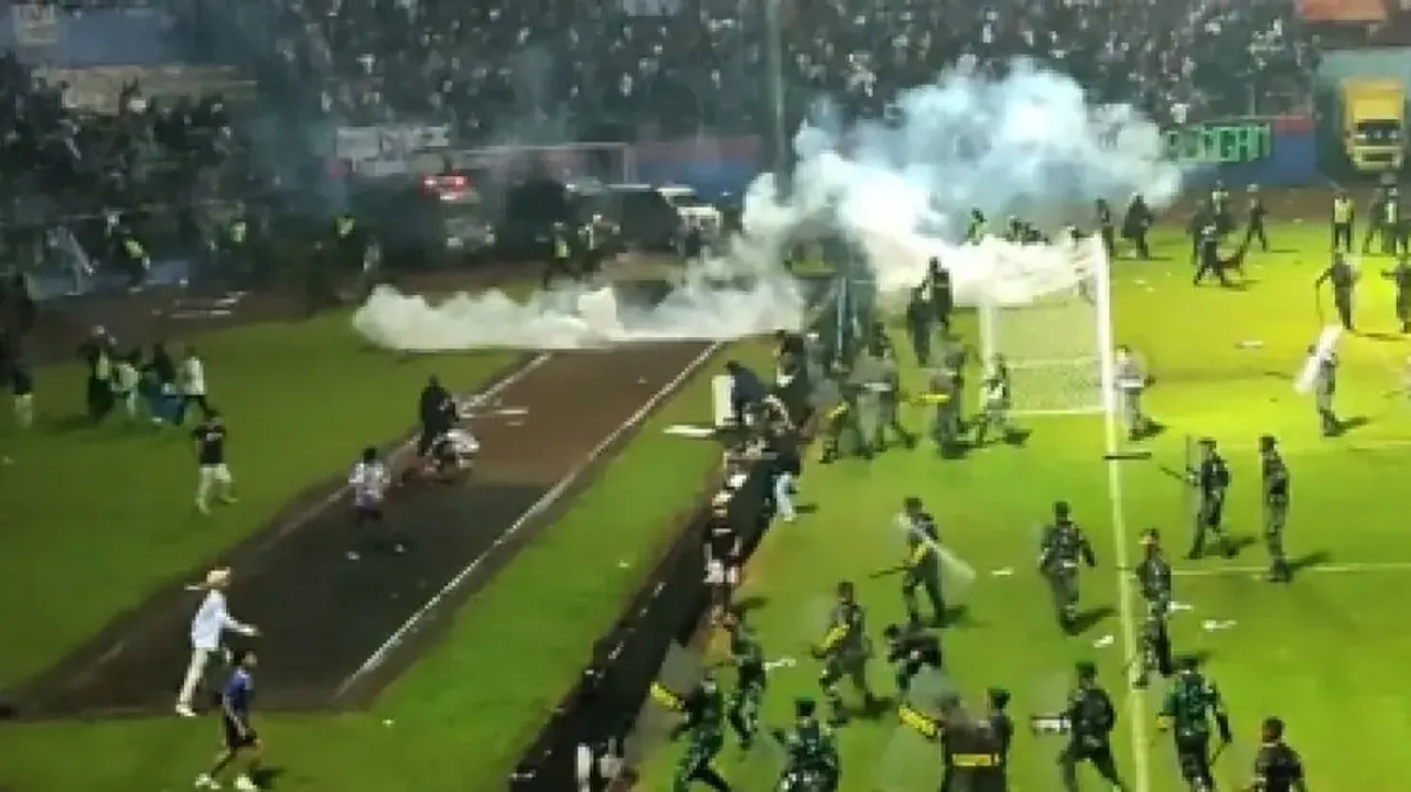 127 dead in stampede during football match in Indonesia